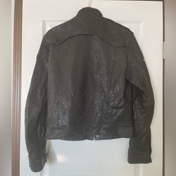 Danier genuine leather jacket with Indian motorcycle patches - Picture 4 of 6
